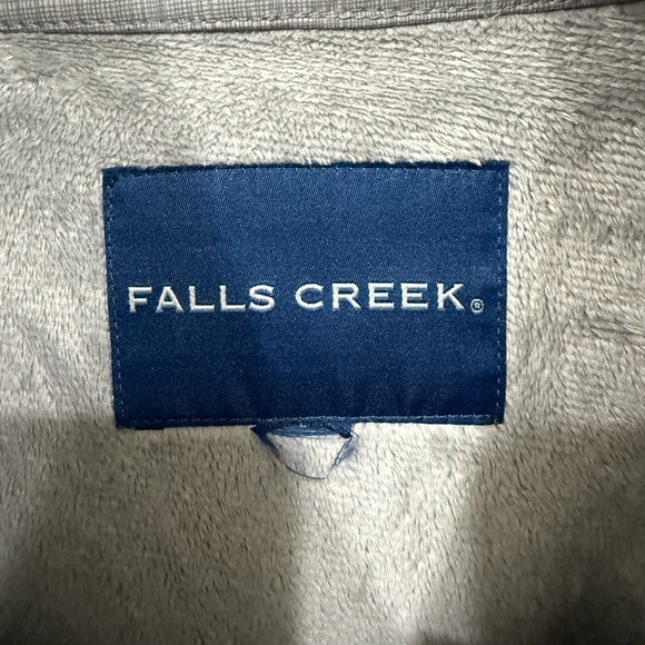 Falls Creek Gray Soft Shell Coat with Neon Green Zippers - Picture 2 of 7